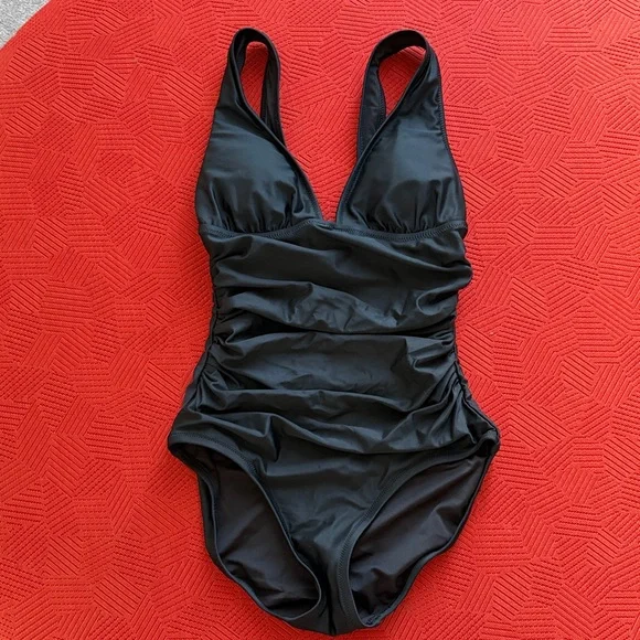 JCrew Ruched One Piece Swimsuit - Picture 4 of 5